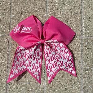Breast Cancer Awareness Cheer Bow